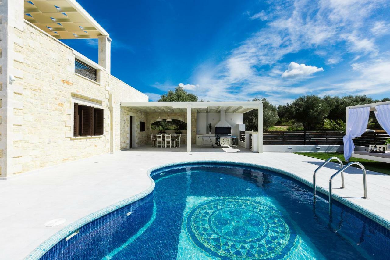 Caramel Villa, With 40M2 Pool & Spa Whirlpool, By Thinkvilla Pánormos Екстериор снимка